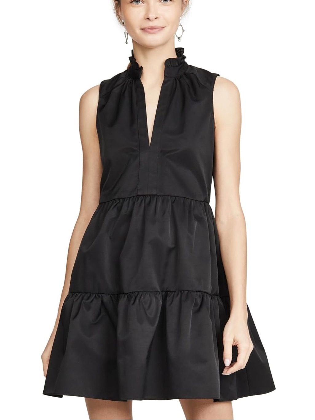 Amanda Uprichard Black Sleeveless Saffron Mini Dress Size Small